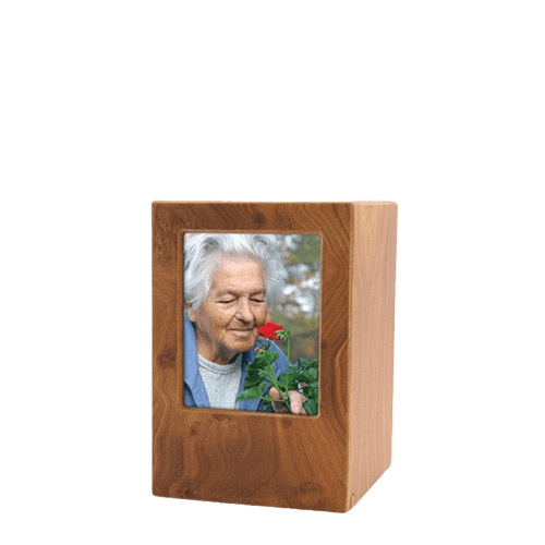 Natural Eternity Keepsake Photo Wood Urn