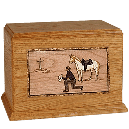 Cowboy Mahogany Companion Urn