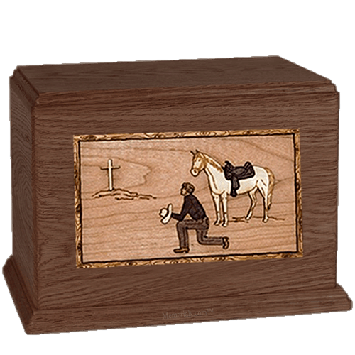 Cowboy Walnut Companion Urn