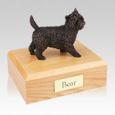 Cairn Terrier Bronze Large Dog Urn