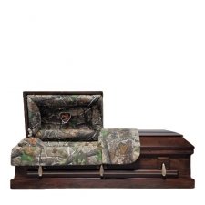 Camo Wood Small Child Casket