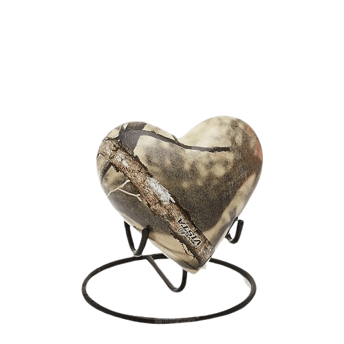 Camouflage Heart Keepsake Urn