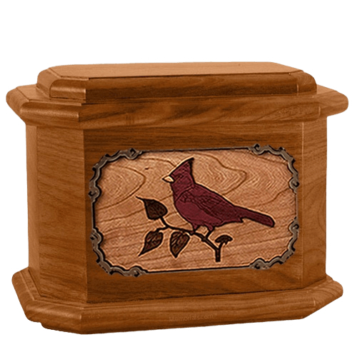 Cardinal Mahogany Octagon Cremation Urn