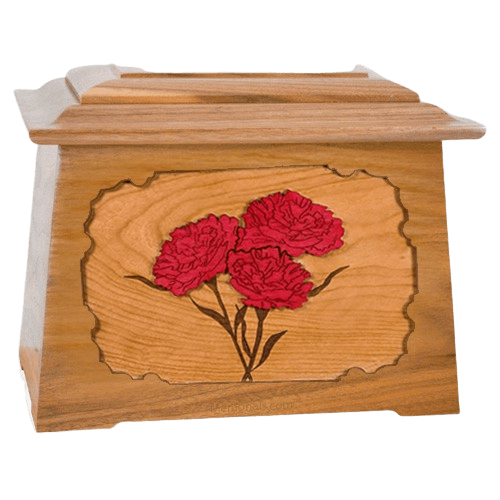 Carnation Oak Aristocrat Cremation Urn