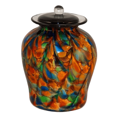 Carnival of Life Glass Urn