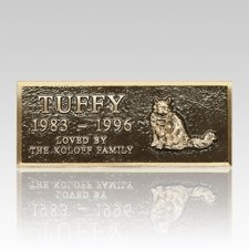 Cast Bronze Small Pet Headstone