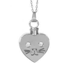 Cat Heart Cremation Jewelry