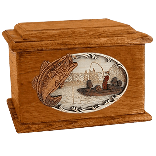 Catch of the Day Mahogany Memory Chest Cremation Urn