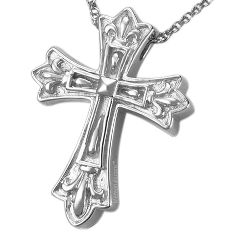 Cathedral Cross Cremation Pendant
