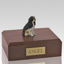 Cavalier Tri-Color Dog Urns