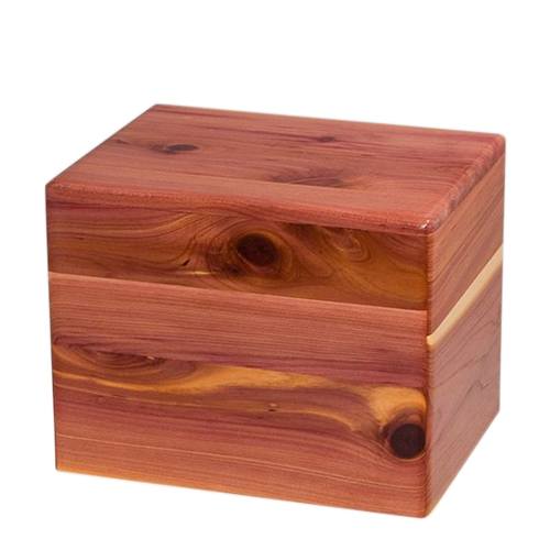 Cedar Wood Small Pet Cremation Urn