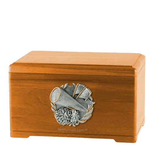 Cheerleading Oak Cremation Urn