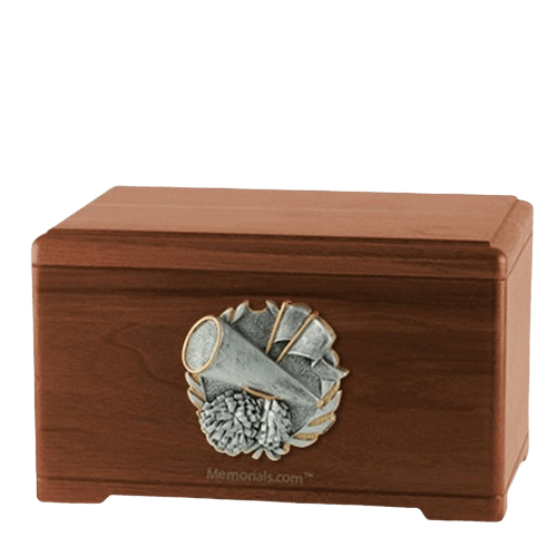 Cheerleading Walnut Cremation Urn