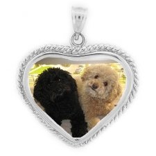 Cherish Silver Photo Pendant