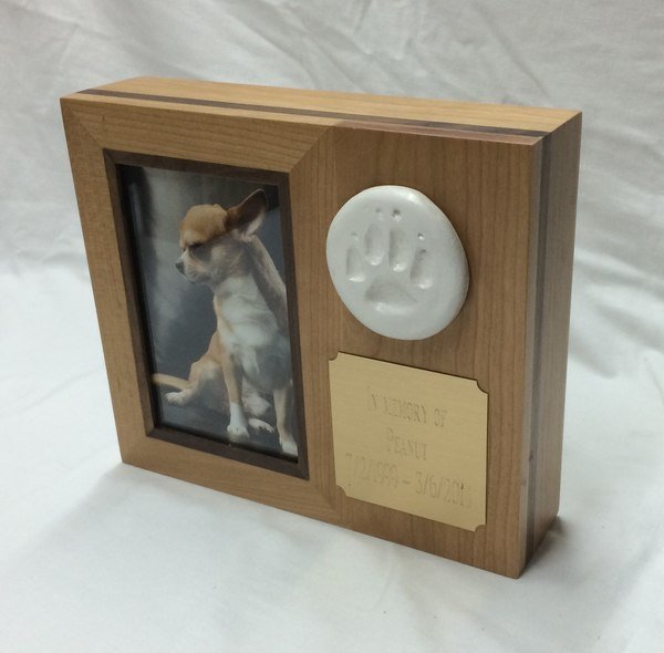 Wooden urn with Photo Frame Protection Film EQEOVGA Dog urn pet urns Animal urns Dog pet urns Dogs Ashes 