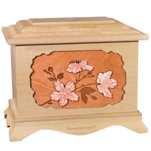 Cherry Blossom Maple Cremation Urn