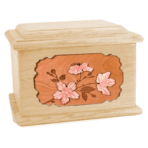 Cherry Blossom Maple Memory Chest Cremation Urn