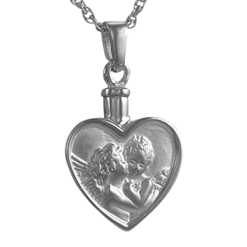 Cherub Heart Keepsake Pendant