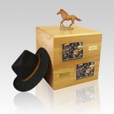 Chesnut Running Full Size Horse Urns