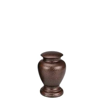 Chestnut Small Metal Pet Urn