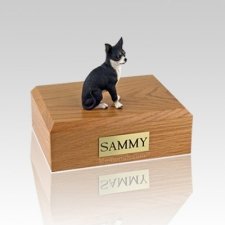 Chihuahua Black & White Large Dog Urn