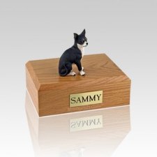 Chihuahua Black & White Medium Dog Urn