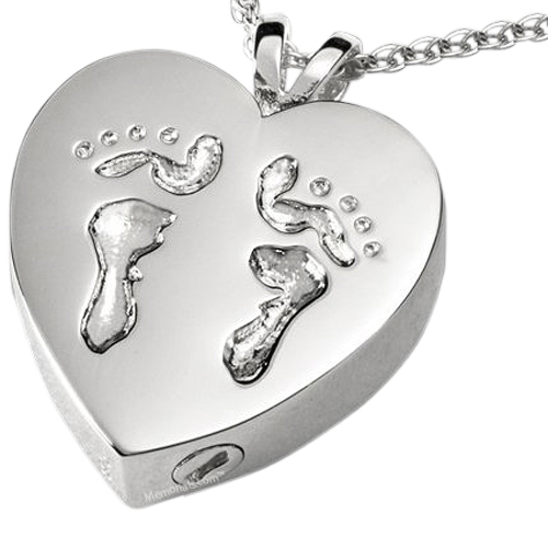 Child Feet Cremation Pendant III