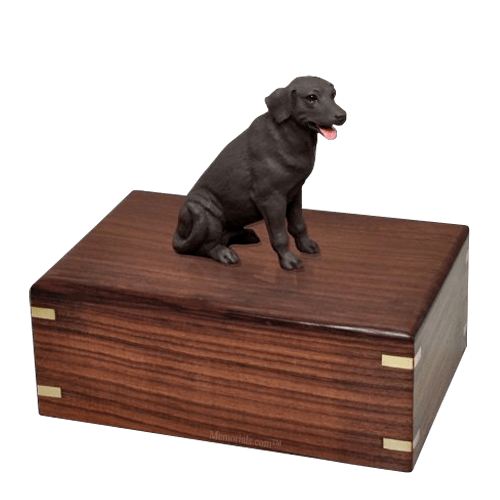 Chocolate Labrador Large Doggy Urn