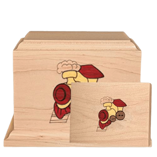 Choo Choo Children Wood Cremation Urns