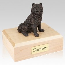 Chow Bronze Dog Urns