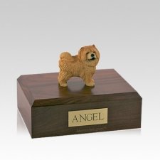 Chow Red Standing Medium Dog Urn