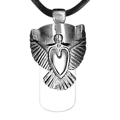 Angel Heart Cremation Necklace