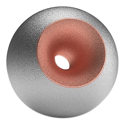 Chrome Copper Sand Sphere Pet Urn