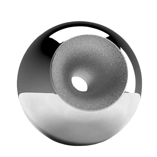 Chrome Modern Orb Cremation Urns