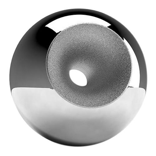 Chrome Modern Sphere Pet Urn