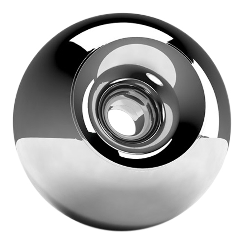 Chrome Sphere Pet Urn