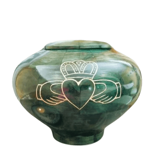 Claddagh Wood Cremation Urn