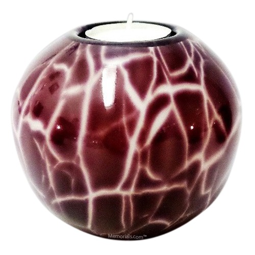 Claret Candle Glass Pet Urn