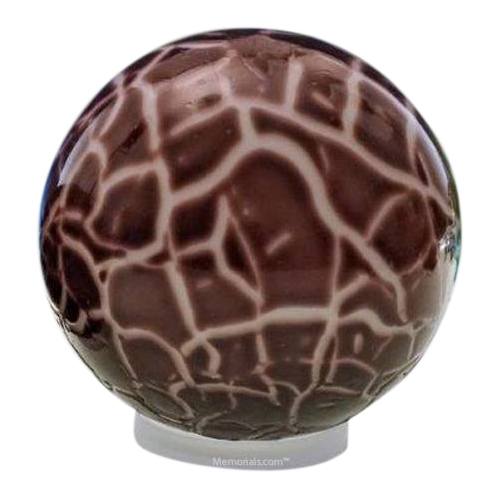 Claret Orb Glass Pet Urn