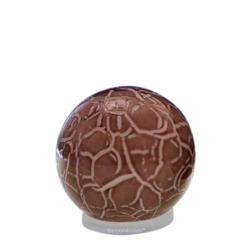 Claret Orb Small Glass Pet Urn