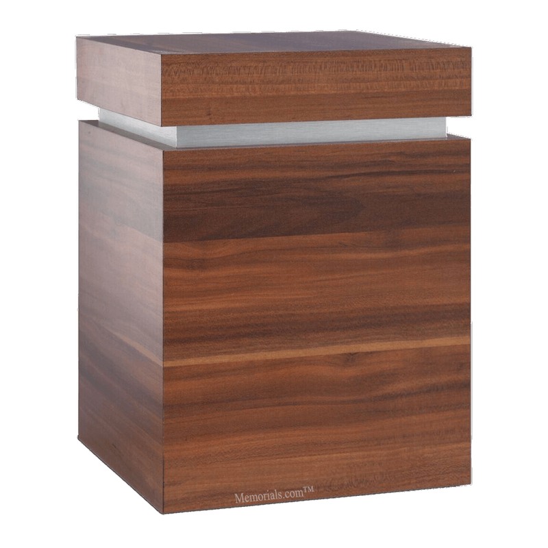 Clarity Walnut Cremation Urn