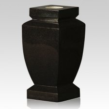 India Black Classic Granite Vase