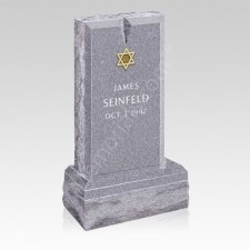 Classic Star Upright Cemetery Headstone