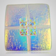 Clear Blue Cremation Ashes Tile