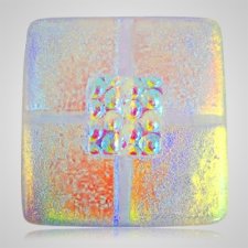 Clear Gold Cremation Ashes Tile