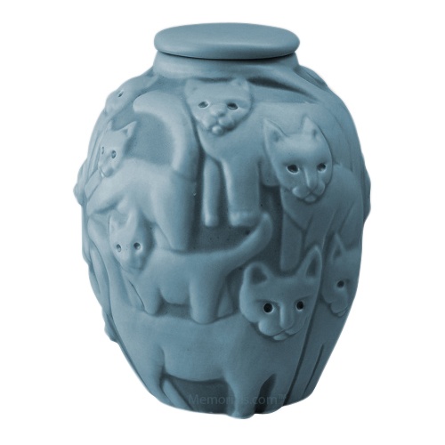 Clever Cat Jade Cremation Urn