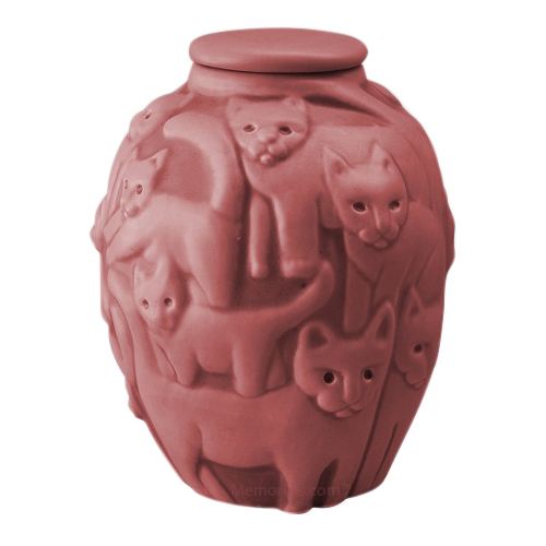 Clever Cat Rose Cremation Urn