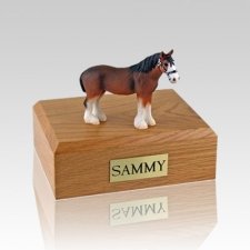 Clydesdale Medium Horse Cremation Urn