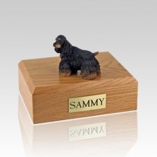 Cocker Black & Brown Dog Urns