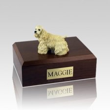 Cocker Blond Standing X Large Dog Urn